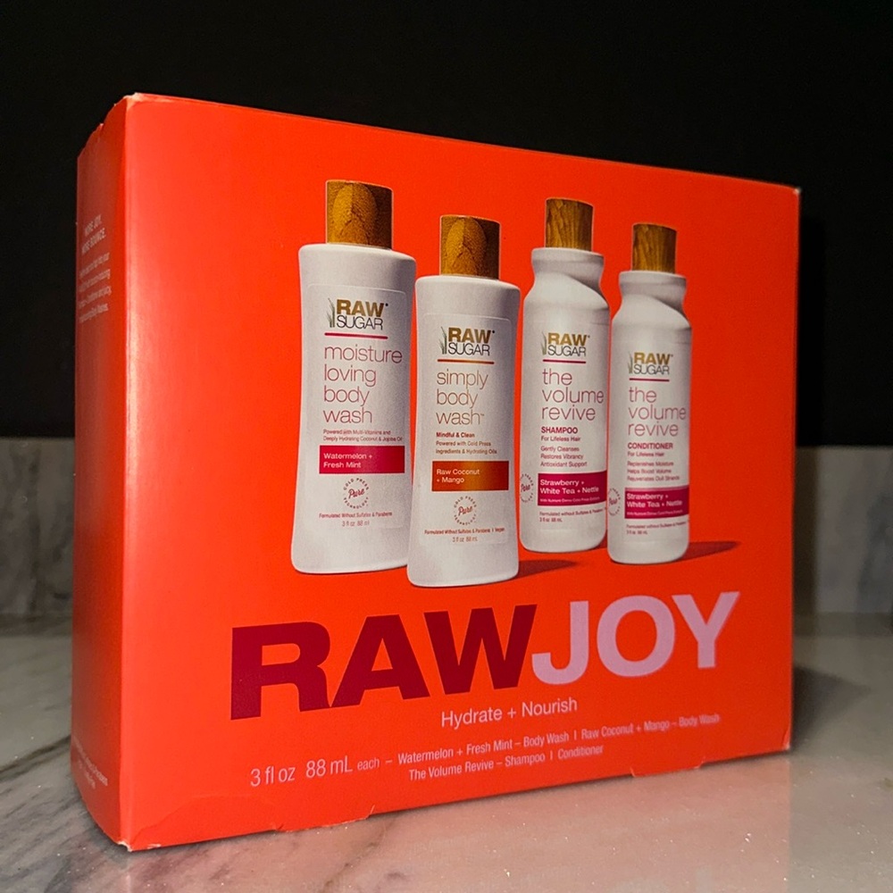 New RawSugar Raw Joy boxed giftset